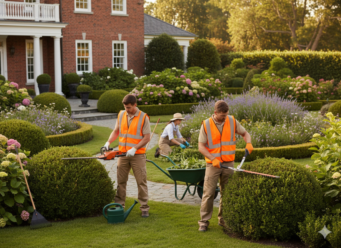 Professional shrub trimming and care